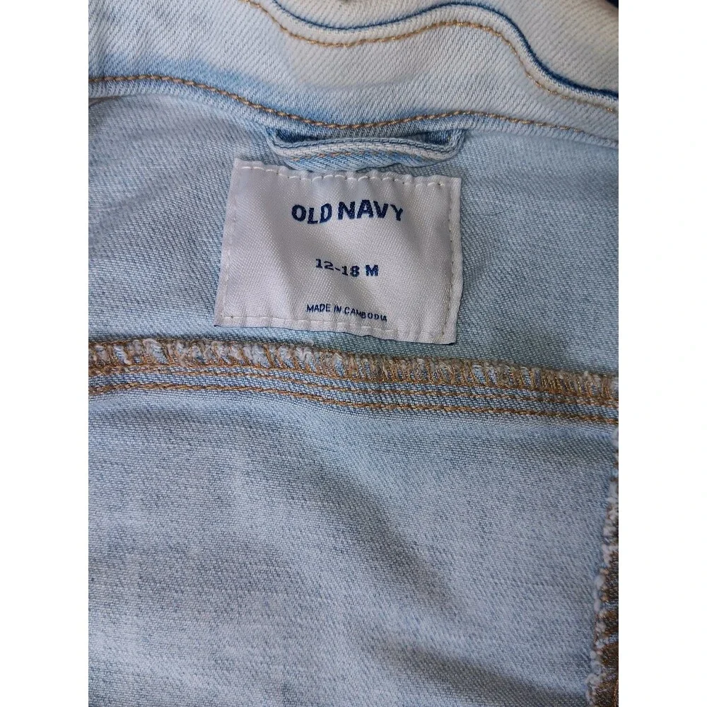 Jacket 12 to 18 months Old Navy girls Jean classic blue baby toddler